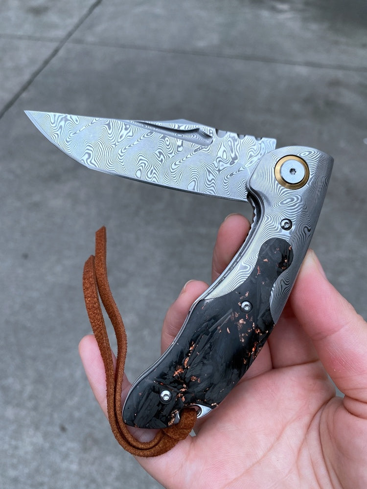 The Last Aztec, Outdoor Camping Survival Knife High Hardness Pattern Steel Folding Knife