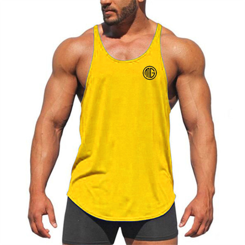 The Last Aztec, Get One Size Bigger Than Your Regular Size, Professional Bodybuilding Fitness Men's Cotton I-shaped Vest