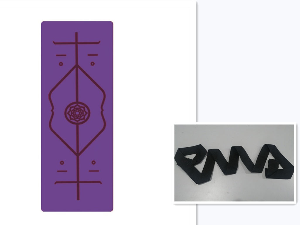 The Last Aztec, Non Slip TPE Yoga Mat Position Line Beginner