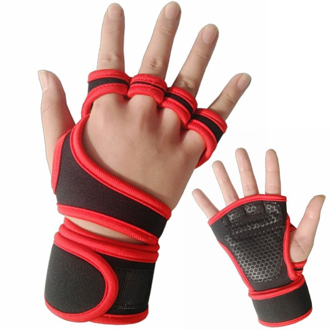 The Last Aztec, Fitness weightlifting anti-skid riding hard pull half finger gloves