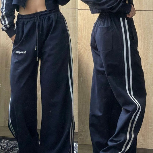 The Last Aztec, Get One Size Bigger Than Your Regular Size, Vintage Striped Hip-hop Casual Pants
