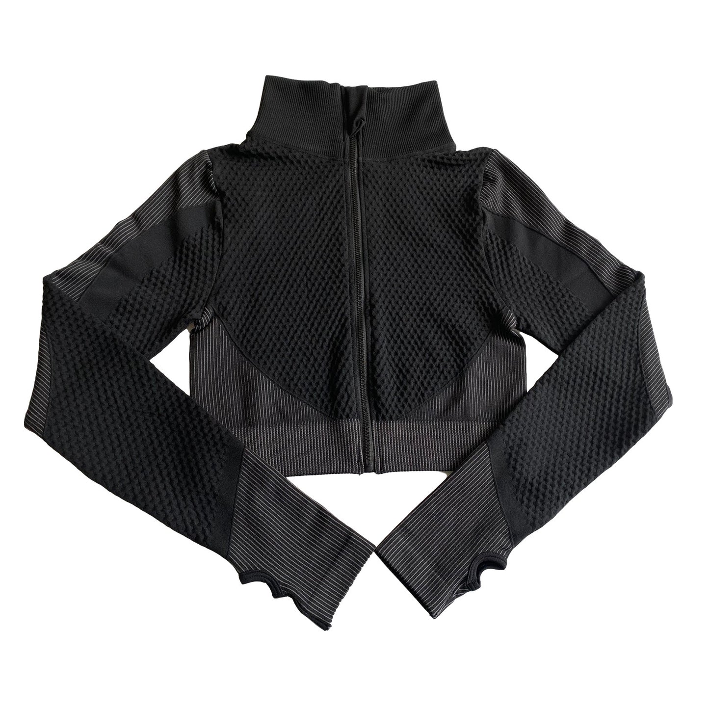 The Last Aztec, Shark Seamless Exercise Gym Wear Women's Long Sleeve Top