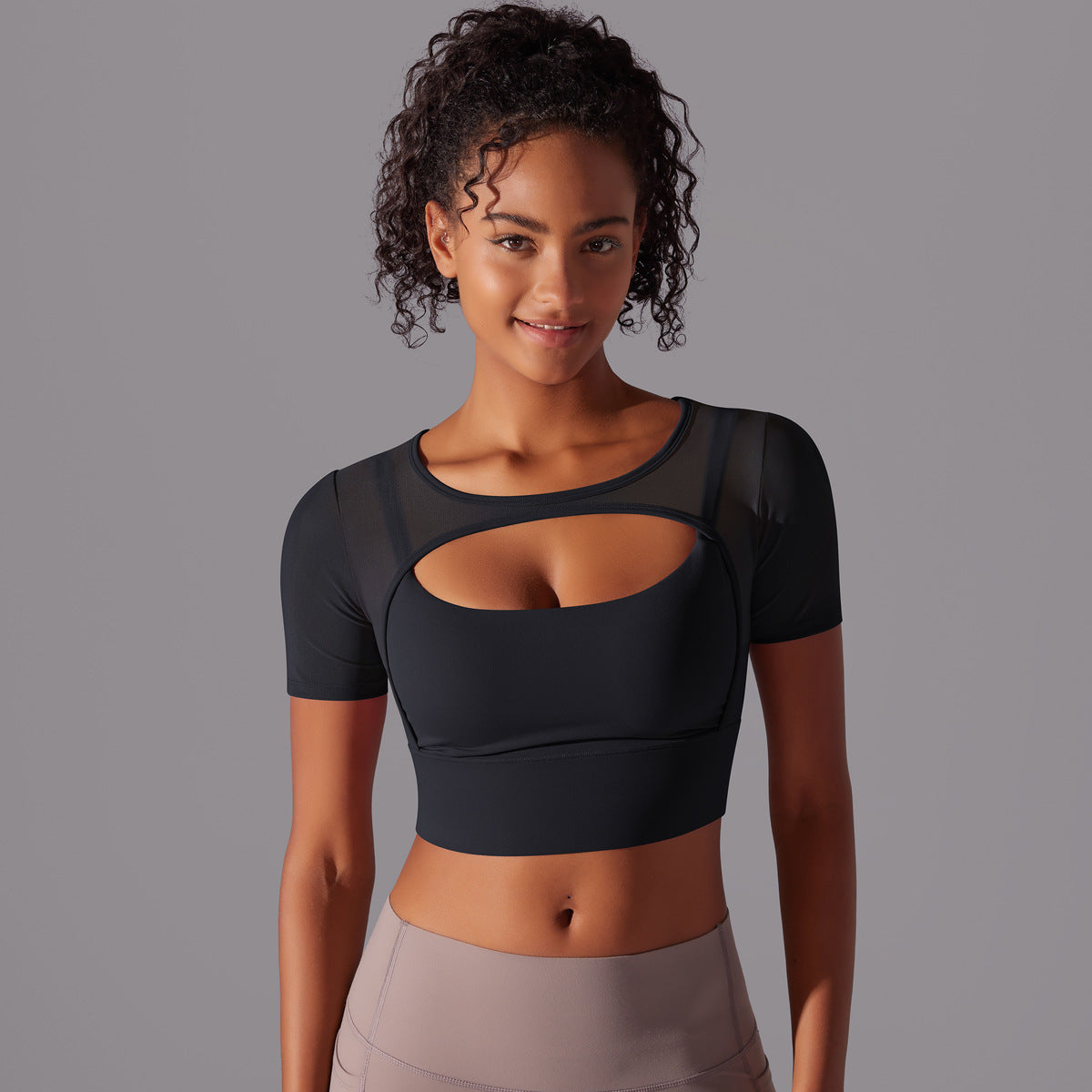 The Last Aztec, (get a Size Bigger Than Your size) Fitness Double Layer Yoga Clothing Top Women