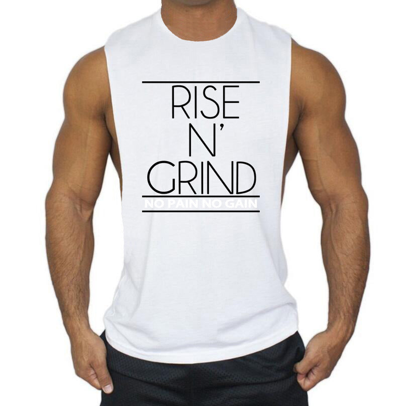 The Last Aztec, Round Neck Large Seam Sports Vest Men's Bodybuilding Fitness Running