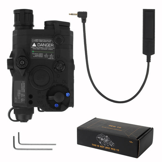 The Last Aztec, New Original PEQ-15 Full-featured Simulation 2023 Weapon Light Infrared Illuminator Infrared Laser And Visible Light Laser