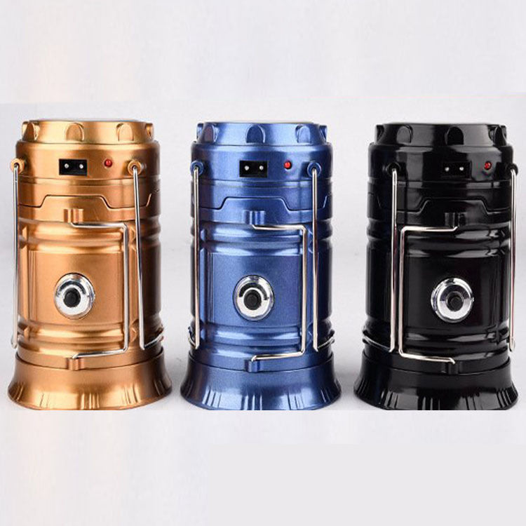 The Last Aztec, new solar charging type multifunctional telescopic camping lantern lantern outdoor camping tent lamp