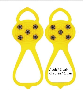 The Last Aztec, Nothing Should Stop You in your Outdoor Activities not even ICE, Unisex Men 5 Teeth Ice Gripper For Shoes Crampons Ice Gripper Spike Grips Cleats For Snow Studs Non-Slip Climbing Hiking Covers