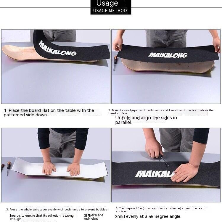 The Last Aztec, Skateboard Sandpaper Four-wheel Maple Accessories