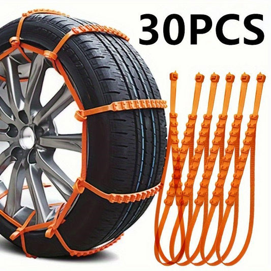 The Last Aztec, 30PCS Cars Emergency Skid Chain, General Purpose Cars With Suv Trucks Do Not Hurt The Tire Tire Snow Skid Chain, Safety Protection, Easy To Cope With A Variety Of Harsh Sections