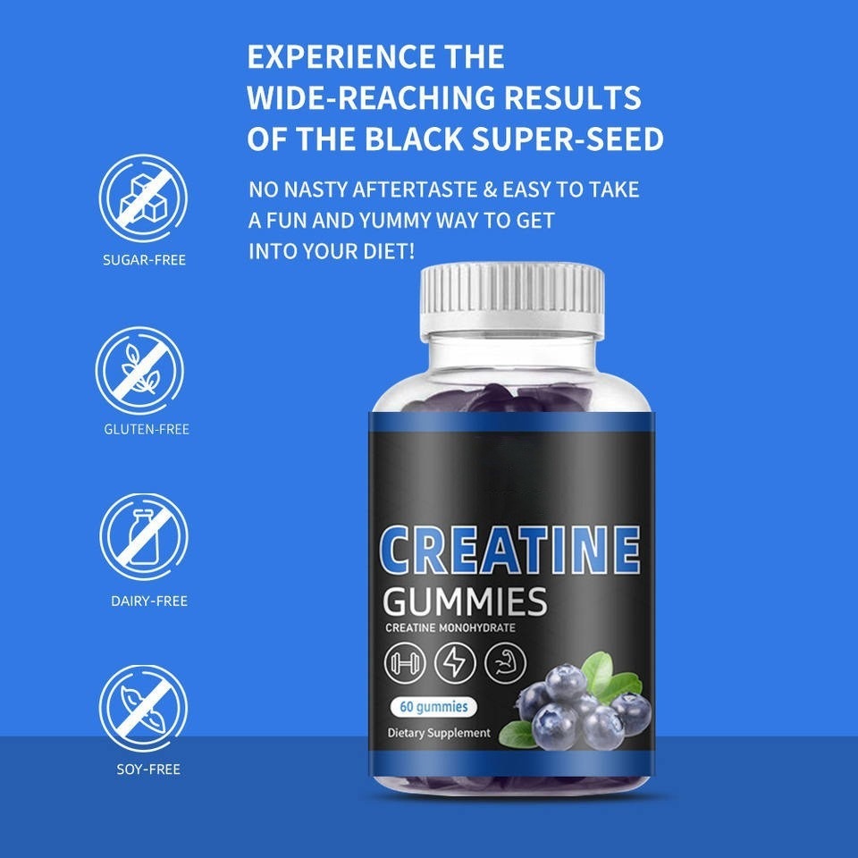 The Last Aztec, Creatine Gummies 60 Capsules Bottle
