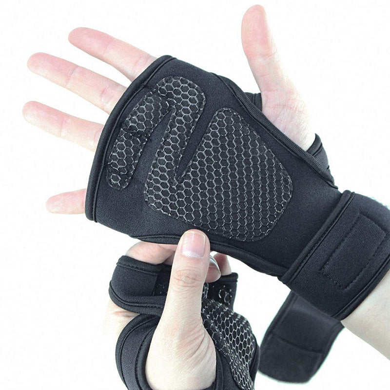The Last Aztec, New Sports Half Finger Gloves Non-slip Silicone Palm Protection Fitness Equipment Gloves