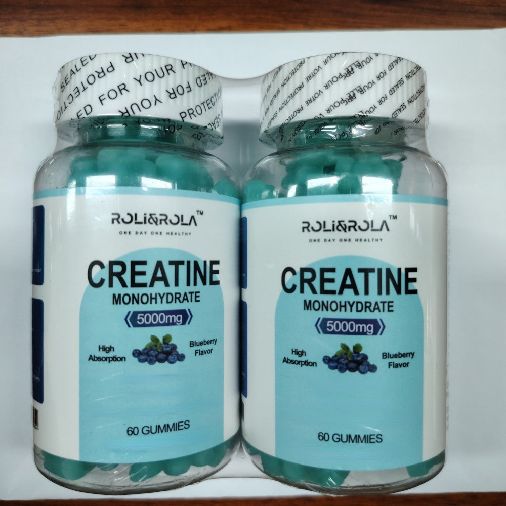 The Last Aztec, High Strength Creatine Monohydrate Gummies, Blueberry Flavored Creatine Gummies Monohydrate - 60 Gummies X 2 Bottles