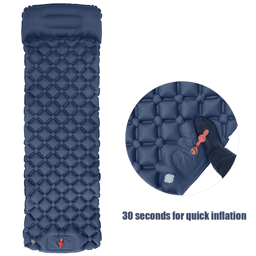 The Last Aztec, Outdoor Sleeping Pad Camping Inflatable Mattress With Pillows Travel Mat Folding Bed Ultralight Air Cushion Hiking Trekking