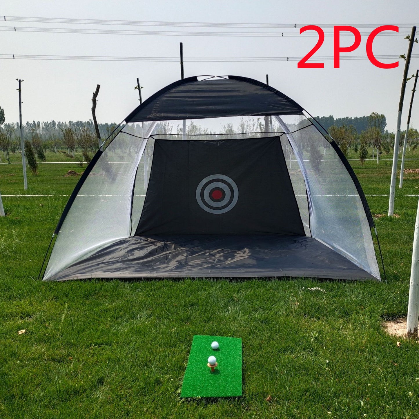 The Last Aztec, Golf Practice Net Tent Golf Hitting Cage Garden Grassland Practice Tent Golf Training Equipment Mesh Outdoor