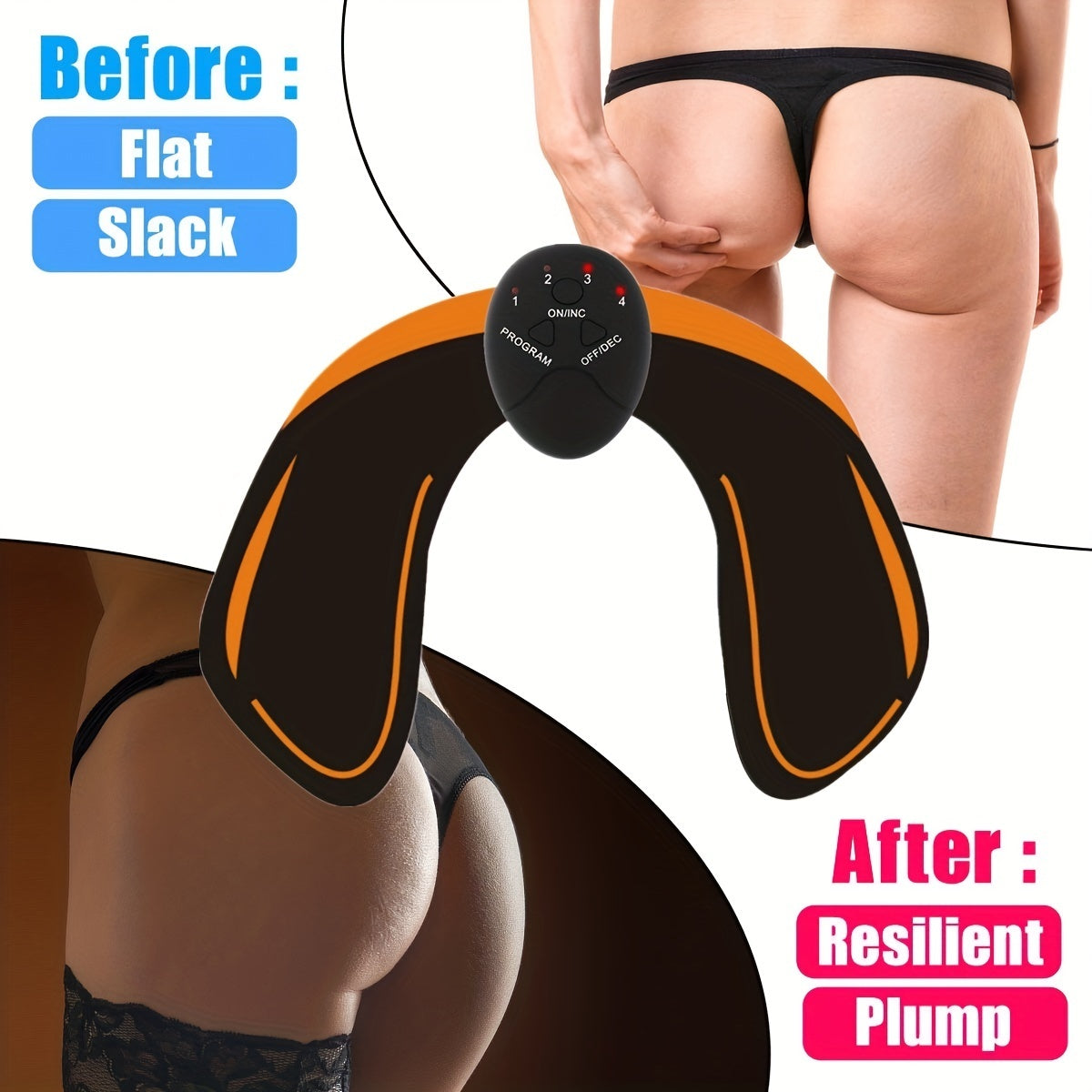 The Last Aztec, Hip Trainer, Buttock Lift Massage Device Smart Fitness Exercise Gear Home Office, Portable U-Shape Butt Lifting Workout Equipment Gifts For Women