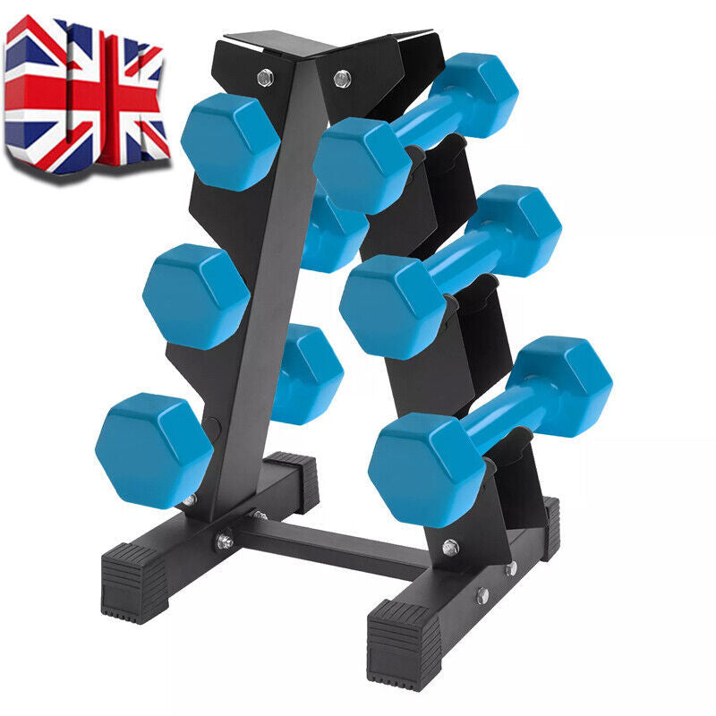The Last Aztec, 3Tier Dumbbell Rack Storage Stand Tree Hex Vertical Weight Wide Home Gym Fitness