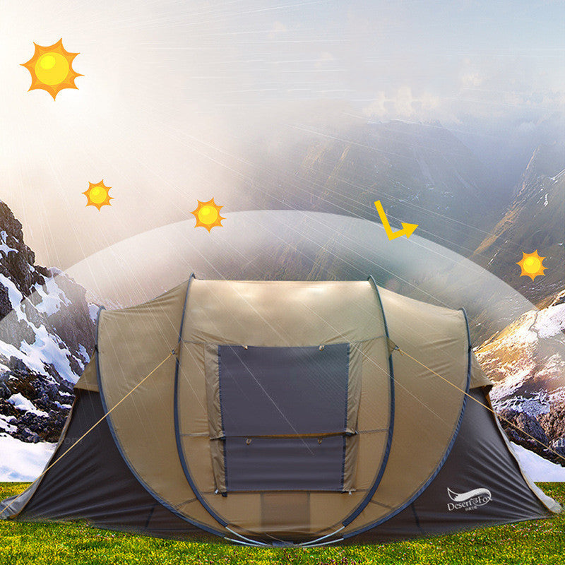 The Last Aztec, Outdoor Automatic Tent 3-4 People Quickly  Building-free Boat Tent Multi-person Camping Park Tent Rainproof
