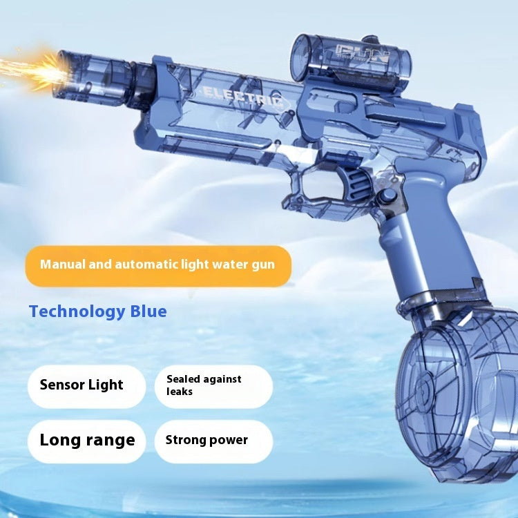 The Last Aztec, Fire Rat Electric Water Pistol Cool Light Full Automatic Water Spray Gun Summer Toy Sports Entertainment Children Gifts AC223