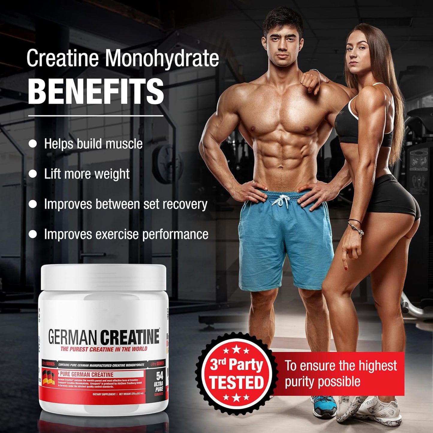 The Last Aztec, Creatine Monohydrate Original Flavor Powder 270g