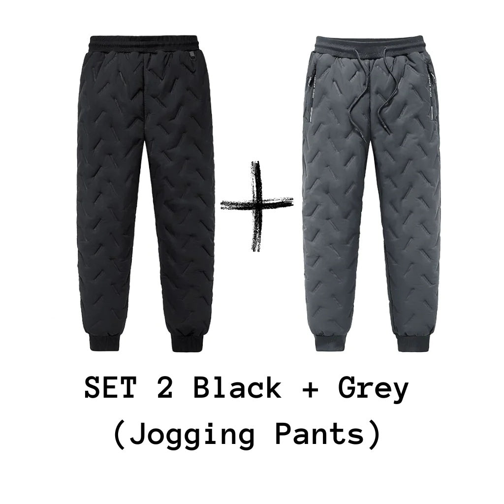 The Last Aztec, Get One Size Bigger Than Your Regular Size, Men's Trousers Winter Velvet Thickening Loose Fleece Pants With Zip Pocket Large Size Windproof Warm Jogging Pants