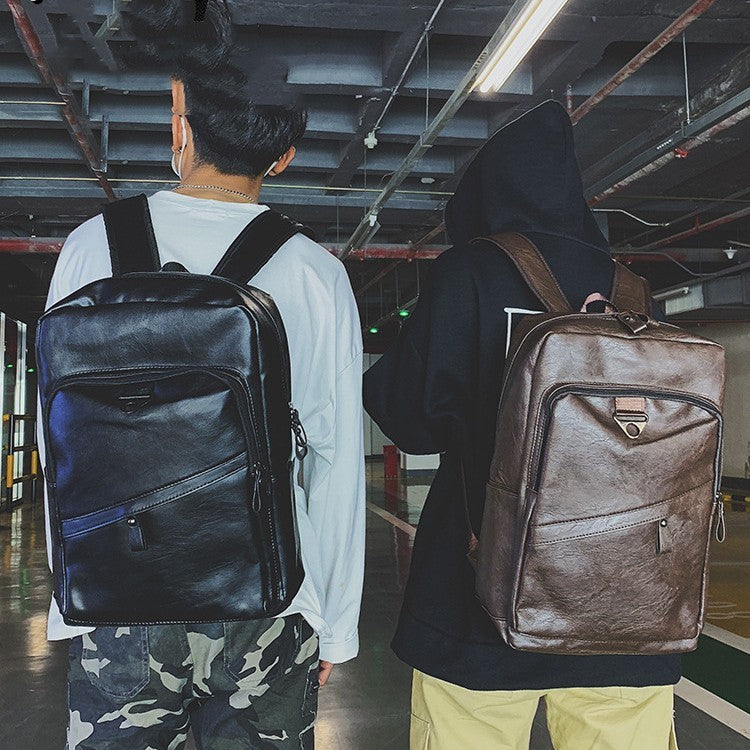 The Last Aztec, Korean Style Backpack Men's PU Leisure Travel