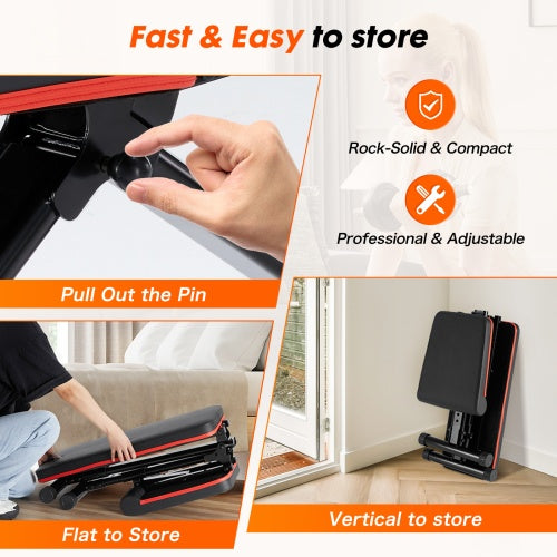 The Last Aztec, Weight Bench Adjustable Workout Bench For Home Gym, Foldable Bench Press For Full Body Exercise And Strength Training, 795LBS Capacity Incline Decline Sit Up Benches