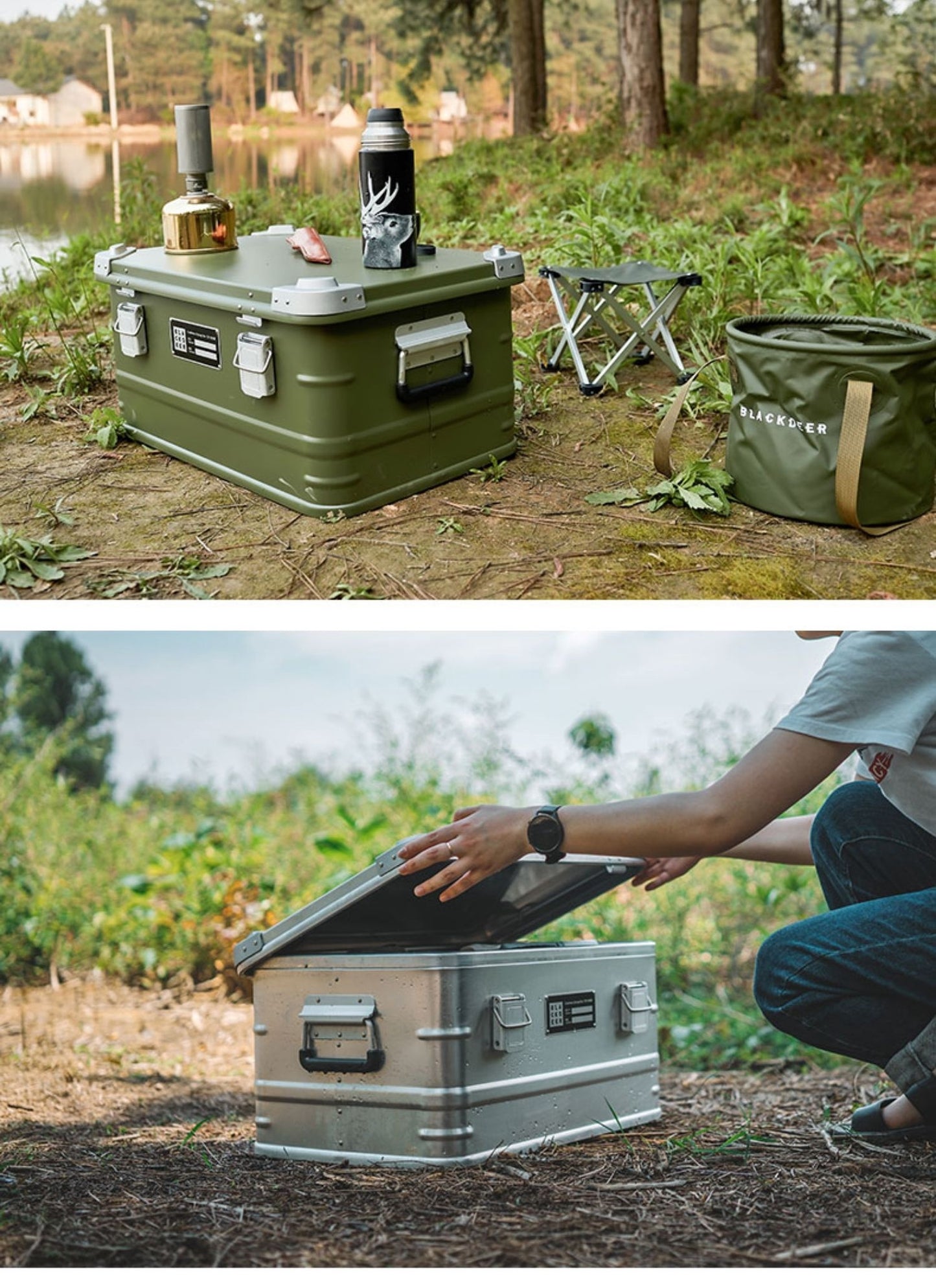 The Last Aztec, Outdoor Aluminum Alloy Storage Box Camping Metal Portable Vehicle-mounted Wild Camping Equipment