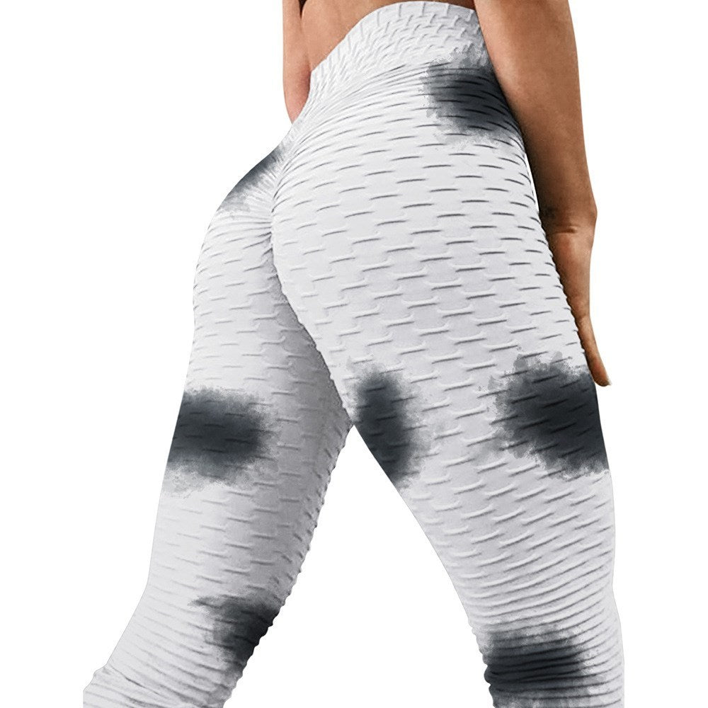 The Last Aztec, Get One Size Bigger Than Your Regular Size, High waist hip tight tie-dye track pants
