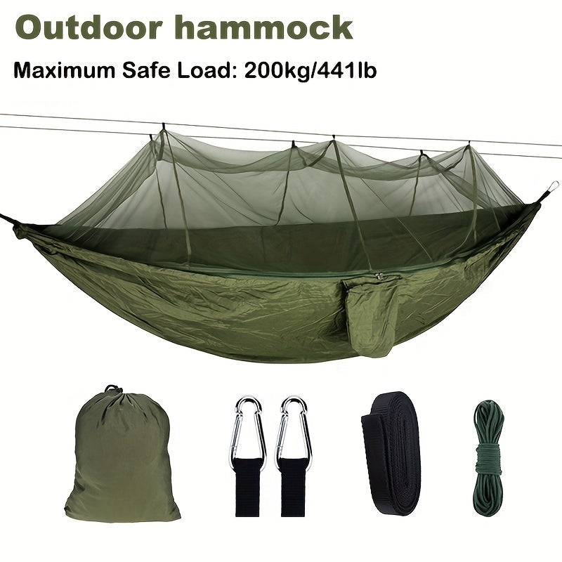 The Last Aztec, 2025 Upgraded Version Ultra-light Camping Hammock With Mosquito Net, Double-layer Anti-mosquito Net, 0.8kg Portable Hammock, Load-bearing Capacity Of 400 Pounds, Can Accommodate 1-2 People