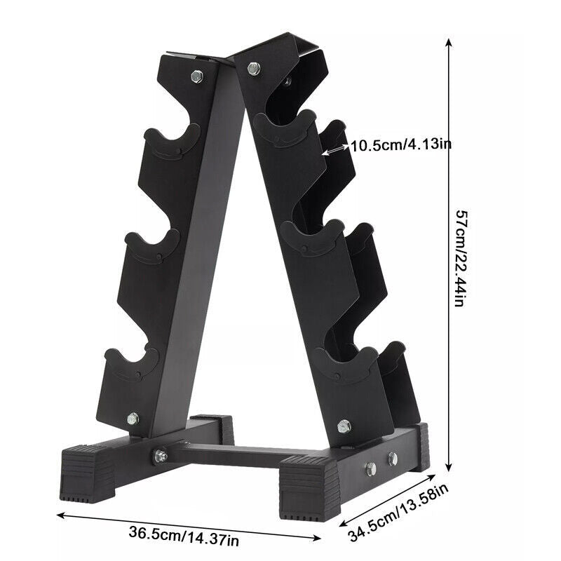The Last Aztec, 3Tier Dumbbell Rack Storage Stand Tree Hex Vertical Weight Wide Home Gym Fitness