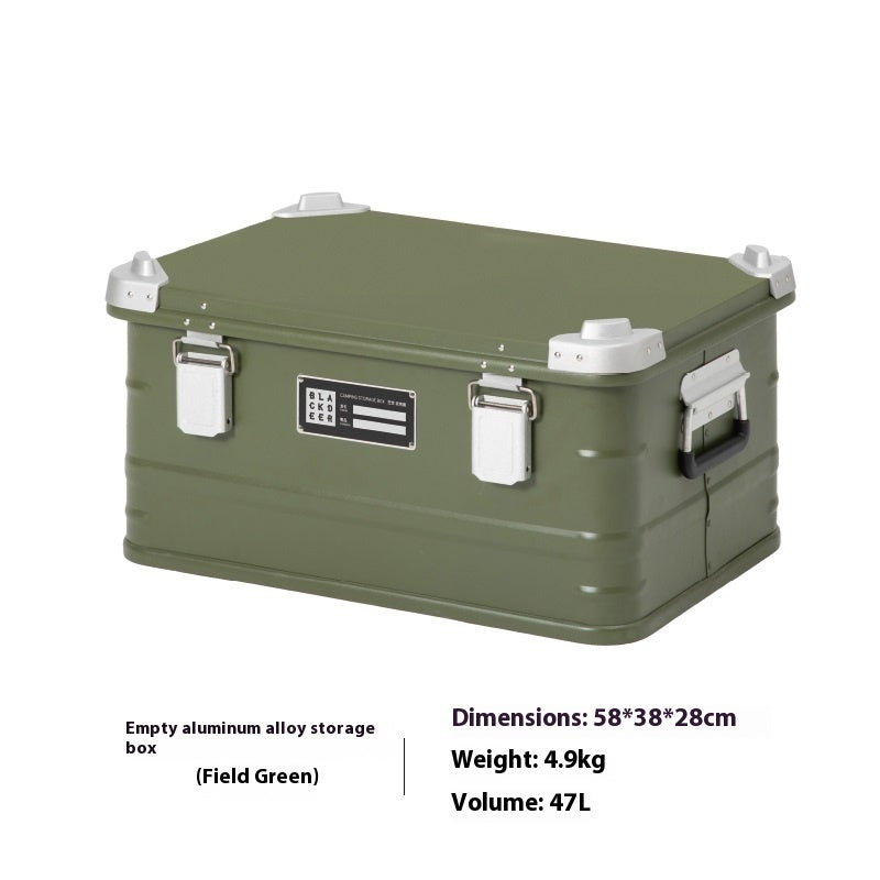 The Last Aztec, Outdoor Aluminum Alloy Storage Box Camping Metal Portable Vehicle-mounted Wild Camping Equipment