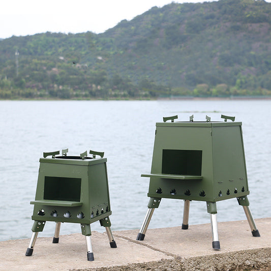The Last Aztec, Outdoor Camping Wood Stove Folding Portable Wood Stove