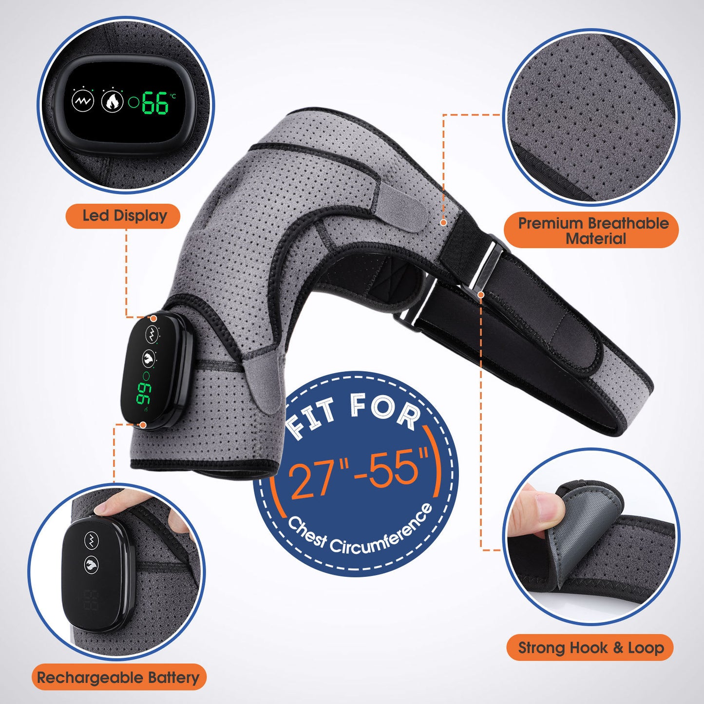 The Last Aztec, USB Rechargeable Convenient Electric Heating Shoulder Pad