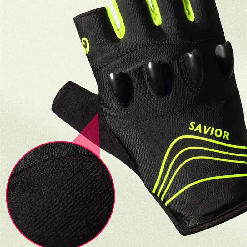 The Last Aztec, Outdoor Mountaineering Fingerless Lighted Gloves