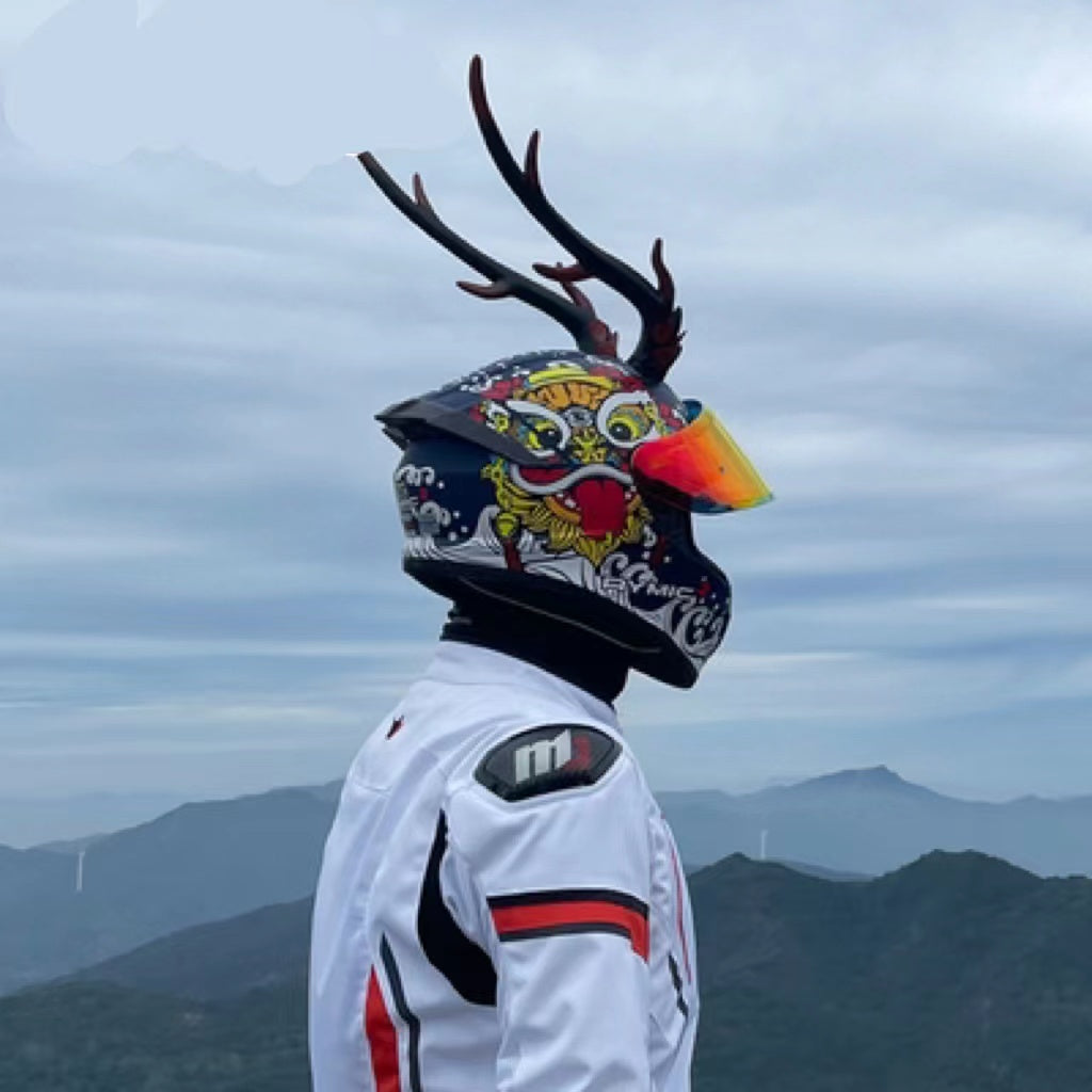 The Last Aztec, Dragon Horn Helmet Decoration Scooter Motorcycle Scooter