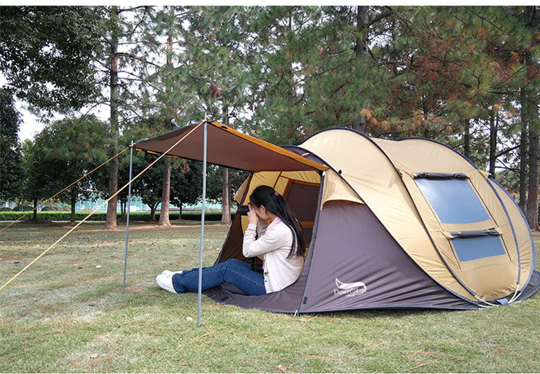 The Last Aztec, Outdoor Automatic Tent 3-4 People Quickly  Building-free Boat Tent Multi-person Camping Park Tent Rainproof