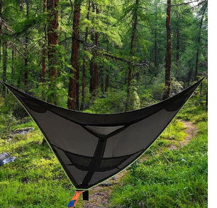 The Last Aztec, Multi-Person Hammock Three Point Design Portable Hammock Multi-functional Triangle Aerial Mat