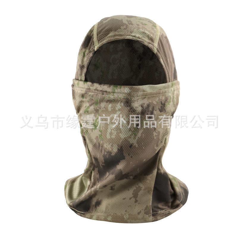 The Last Aztec, (Has to order  Minimum 2 to proceed with the order) Cross-border supply camouflage scarf hood outdoor riding mask hunting camouflage scarf fishing equipment
