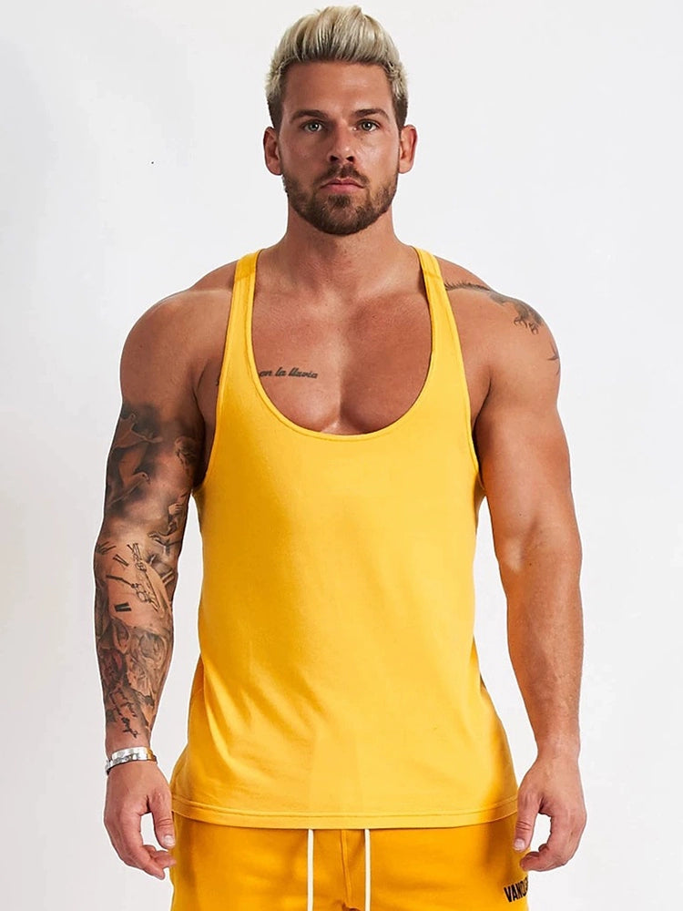 The Last Aztec, Fitness training vest male sports bodybuilding muscle sexy suspenders gym professional running elastic clothes tide