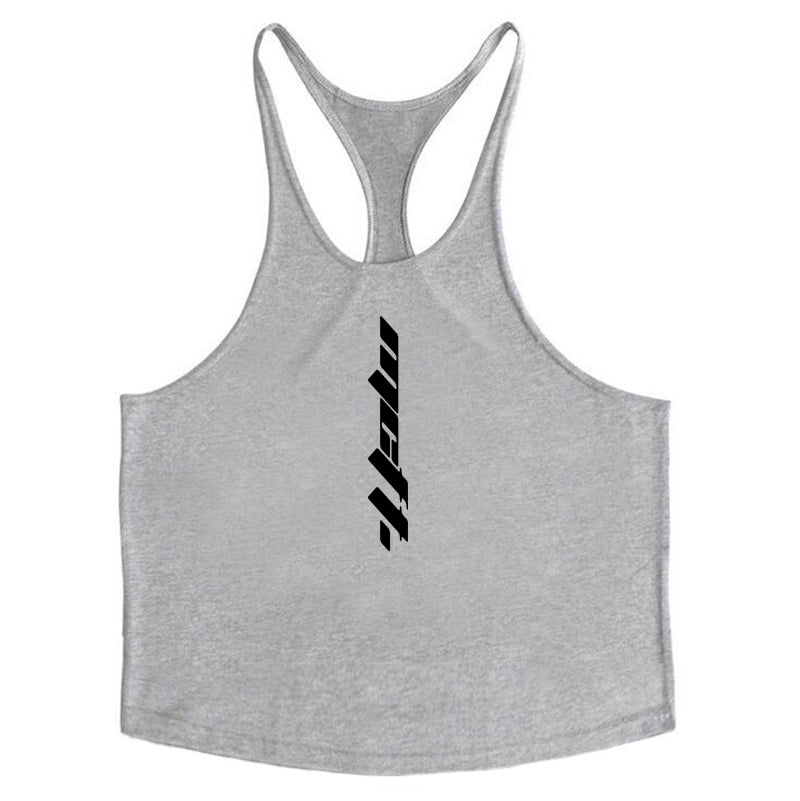 The Last Aztec, Summer Olympia muscle training bodybuilding gym clothes stiletto straps sexy sweat wicking racer sports vest men