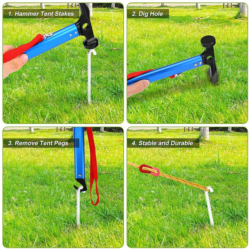 The Last Aztec, Outdoor Multi-function Tool Camping Tent Nail Hammer