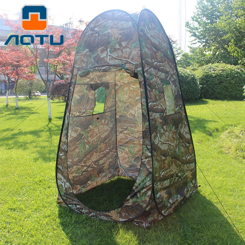 The Last Aztec, Professional Shooting Bird Watching Tent One-way Perspective Hunting Bionic Camouflage Photography Bathing Tent 2-3 People Camping Quick Open