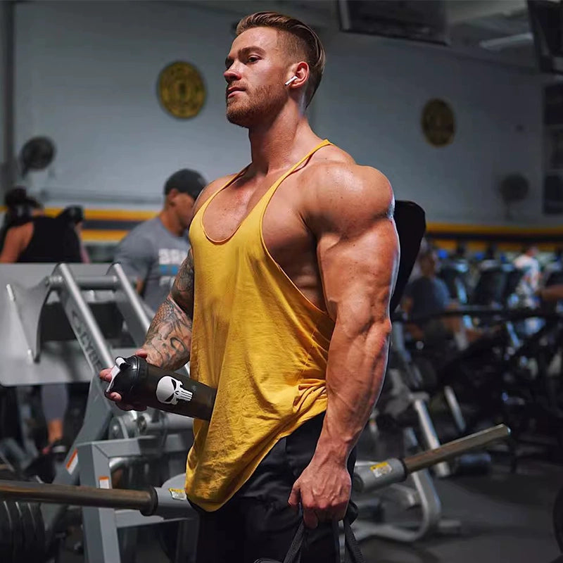 The Last Aztec, Muscle Fitness Brothers Summer Men's Sports Seamless Vest Cotton Loose I-shaped Suspenders Internet Celebrity Iron Vest