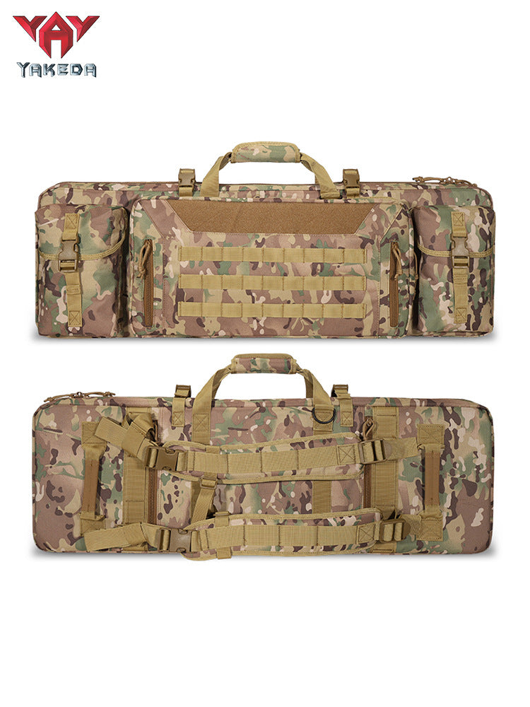The Last Aztec, Yakoda hunting tactical gun bag equipment military fan handbag three-layer sea fishing bag big belly fishing rod bag outdoor fishing