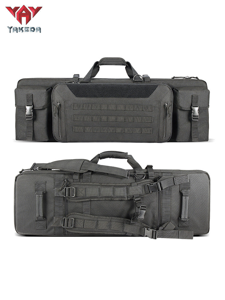 The Last Aztec, Yakoda hunting tactical gun bag equipment military fan handbag three-layer sea fishing bag big belly fishing rod bag outdoor fishing