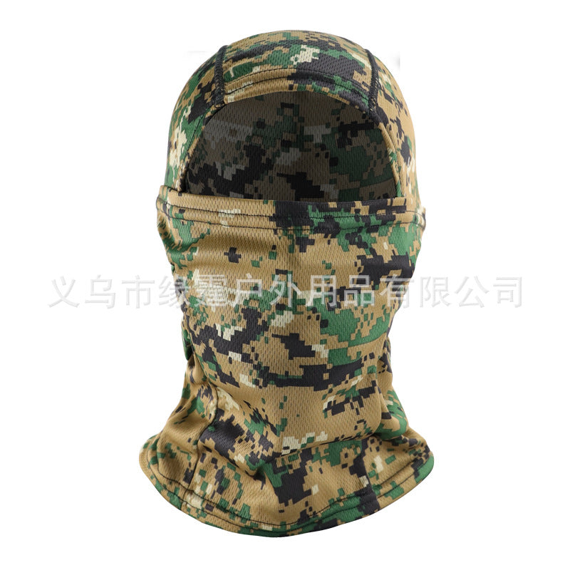 The Last Aztec, (Has to order  Minimum 2 to proceed with the order) Cross-border supply camouflage scarf hood outdoor riding mask hunting camouflage scarf fishing equipment