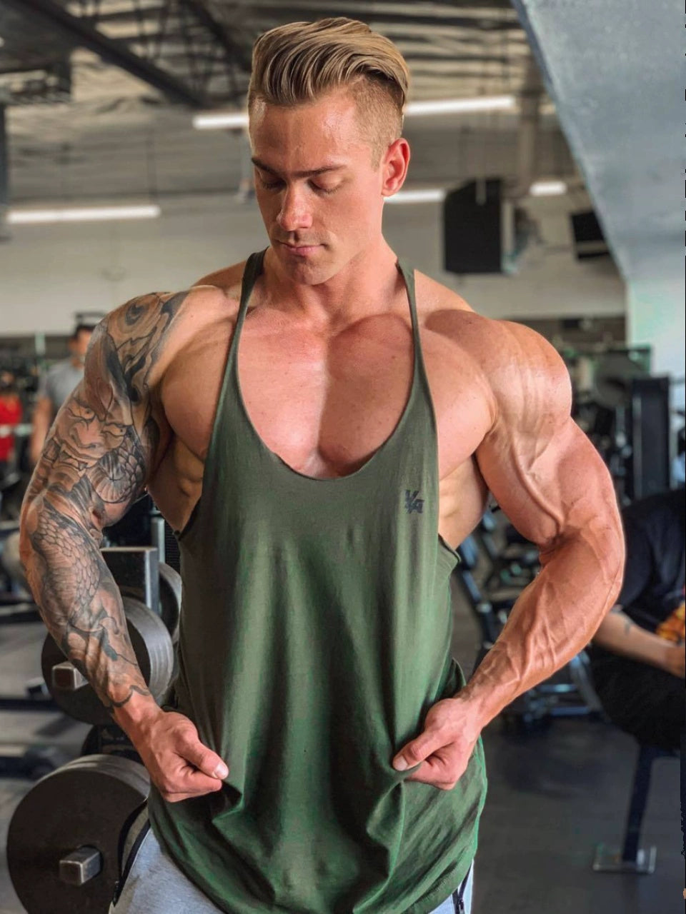 The Last Aztec, Muscle Fitness Brothers Summer Men's Sports Seamless Vest Cotton Loose I-shaped Suspenders Internet Celebrity Iron Vest