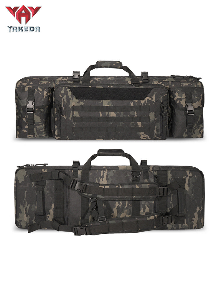 The Last Aztec, Yakoda hunting tactical gun bag equipment military fan handbag three-layer sea fishing bag big belly fishing rod bag outdoor fishing