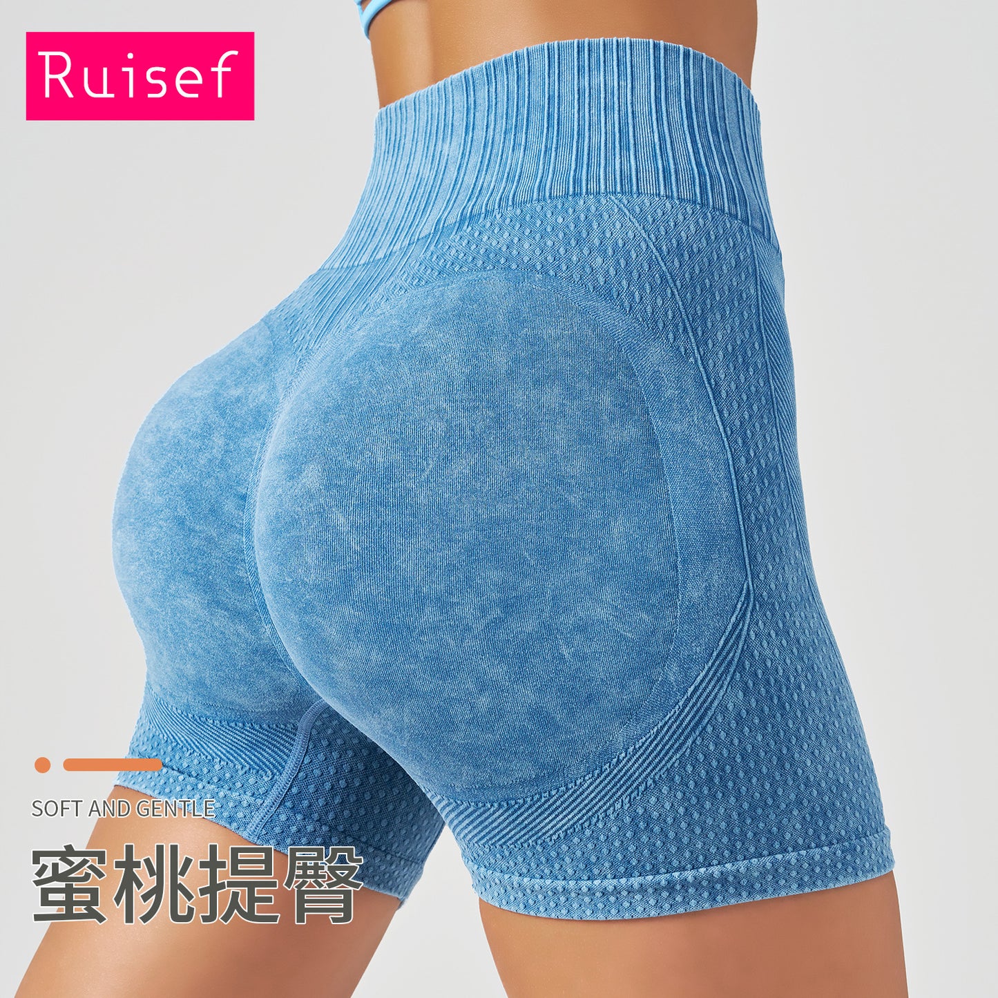 The Last Aztec, 2025 cross-border new yoga high-waisted hip lifting fitness pants, quick-drying running sports tight shorts, wear three-point pants outside