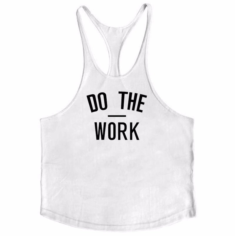 The Last Aztec, DO THE WORK MUSCULAR FITNESS VEST MALE BODYBUILDING WORKOUT DIGGING DEEP COTTON SPORTS CAMISOLE UKI